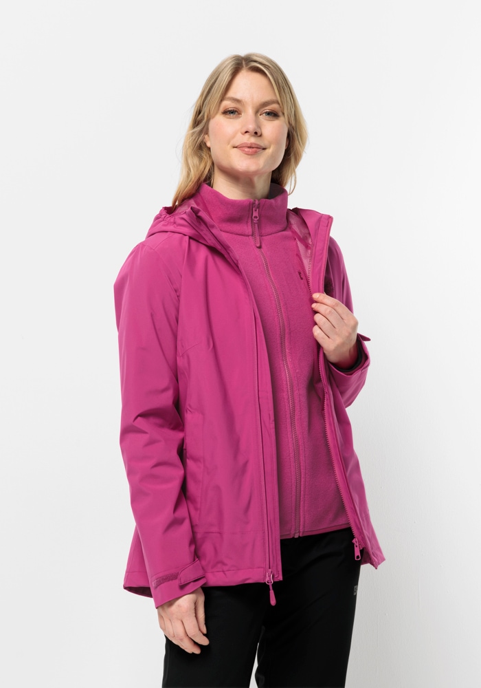 Jack Wolfskin 3-in-1-Funktionsjacke »MOONRISE 3IN1 JKT W«, mit Kapuze von Jack Wolfskin