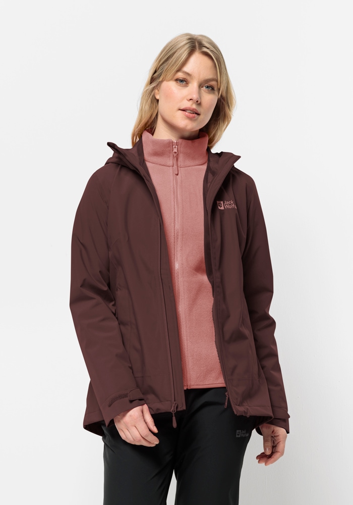 Jack Wolfskin 3-in-1-Funktionsjacke »MOONRISE 3IN1 JKT W«, mit Kapuze von Jack Wolfskin