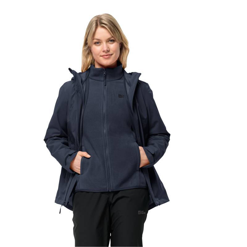 Jack Wolfskin 3-in-1-Funktionsjacke »MOONRISE 3IN1 JKT W«, mit Kapuze, mit wasserabweisenden Reissverschlüssen von Jack Wolfskin