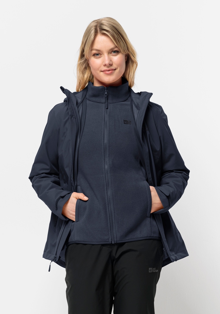 Jack Wolfskin 3-in-1-Funktionsjacke »MOONRISE 3IN1 JKT W«, mit Kapuze von Jack Wolfskin