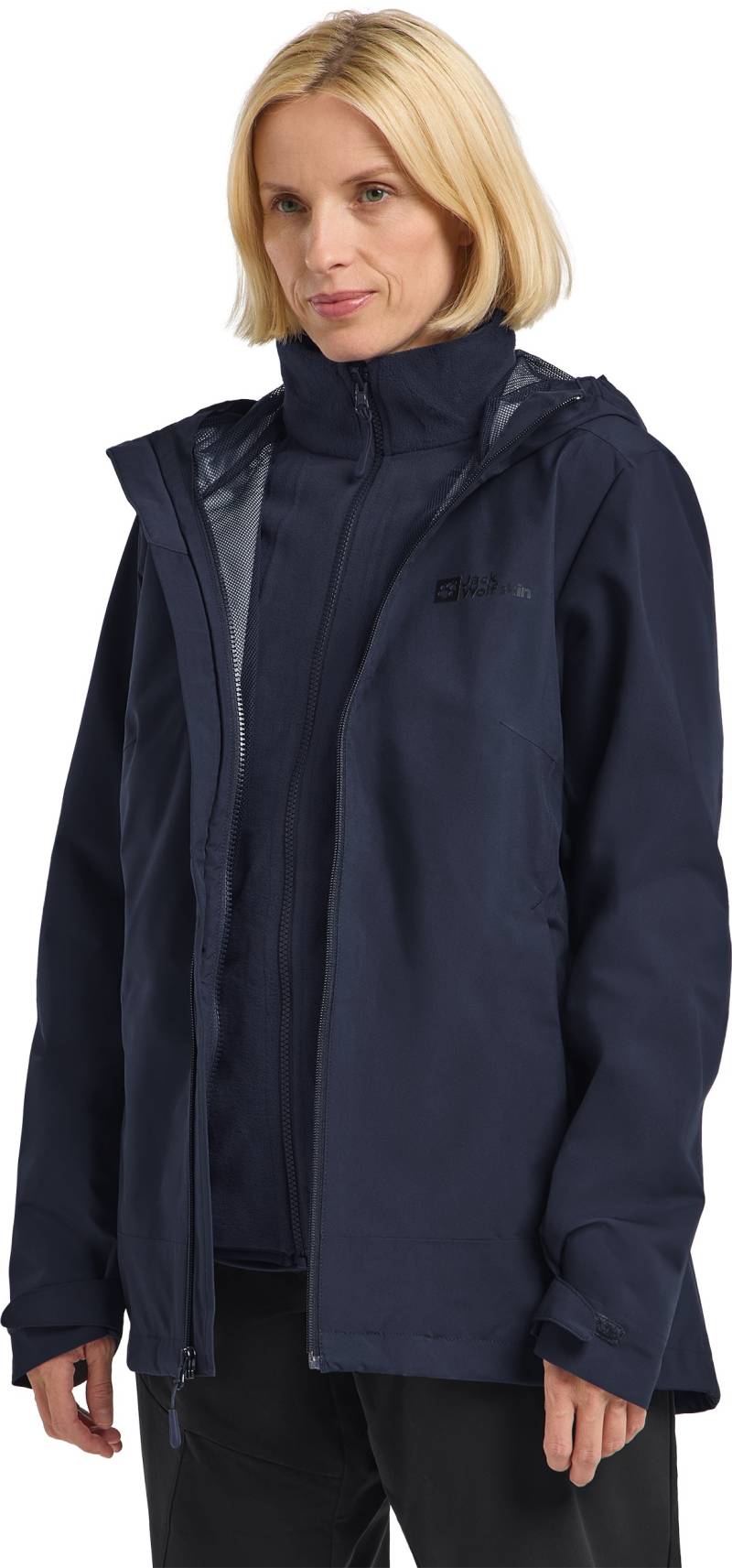 Jack Wolfskin 3-in-1-Funktionsjacke »MOONRISE 3IN1 JKT W«, mit Kapuze von Jack Wolfskin