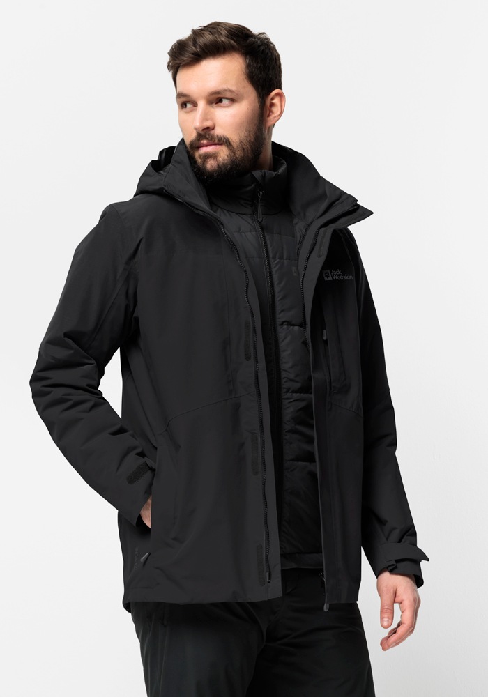 Jack Wolfskin 3-in-1-Funktionsjacke »ROMBERG 3IN1 JKT M«, (2 teilig), mit Kapuze von Jack Wolfskin