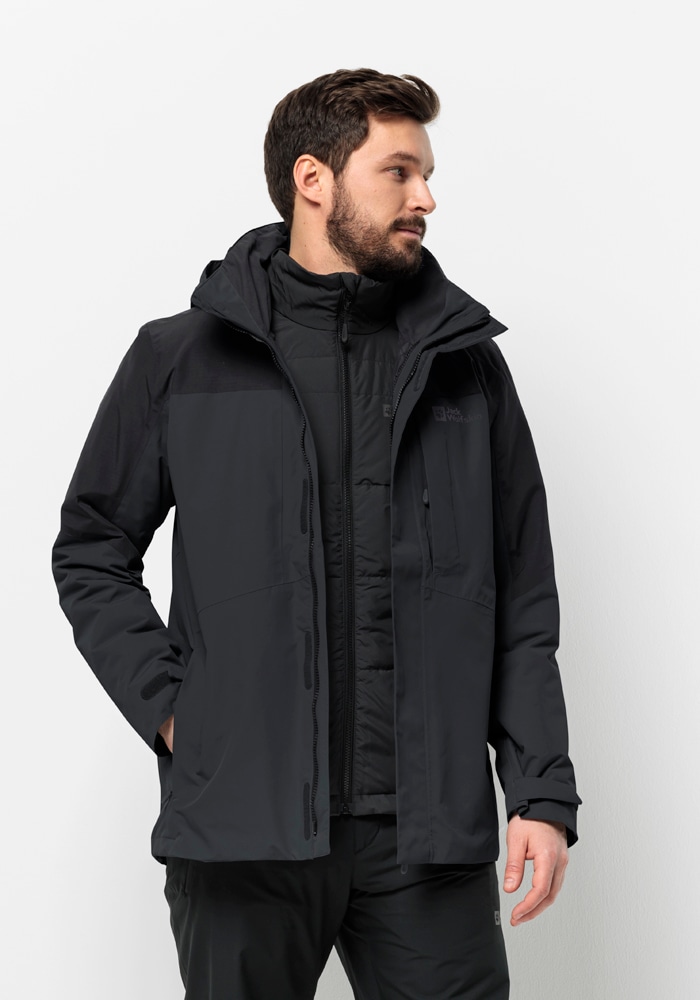 Jack Wolfskin 3-in-1-Funktionsjacke »ROMBERG 3IN1 JKT M«, (2 teilig), mit Kapuze von Jack Wolfskin