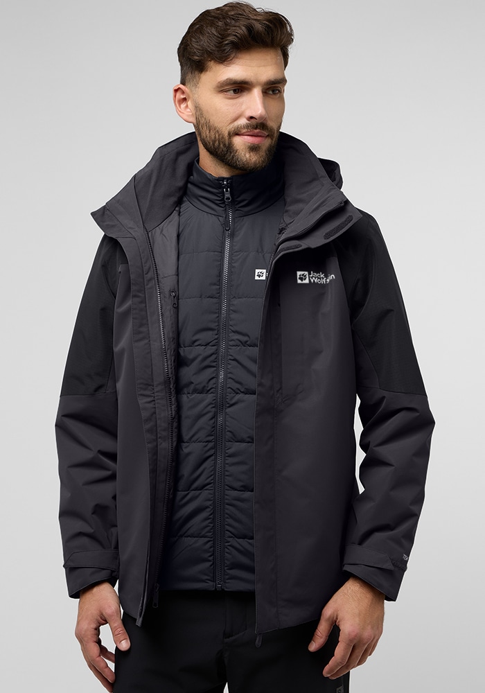 Jack Wolfskin 3-in-1-Funktionsjacke »ROMBERG 3IN1 JKT M«, mit Kapuze von Jack Wolfskin