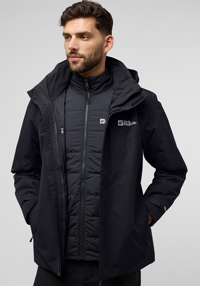 Jack Wolfskin 3-in-1-Funktionsjacke »ROMBERG 3IN1 JKT M«, mit Kapuze von Jack Wolfskin