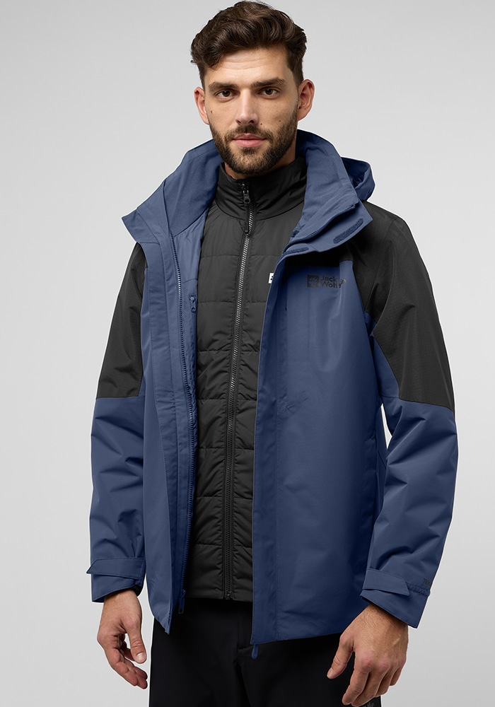 Jack Wolfskin 3-in-1-Funktionsjacke »ROMBERG 3IN1 JKT M«, mit Kapuze von Jack Wolfskin