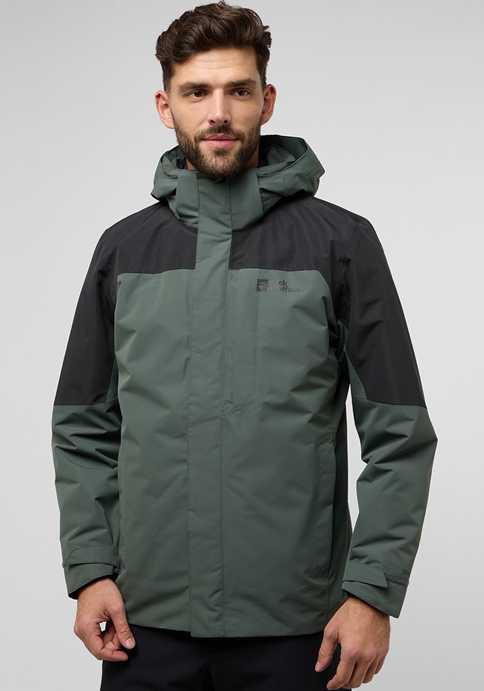 Jack Wolfskin 3-in-1-Funktionsjacke »ROMBERG 3IN1 JKT M«, mit Kapuze von Jack Wolfskin