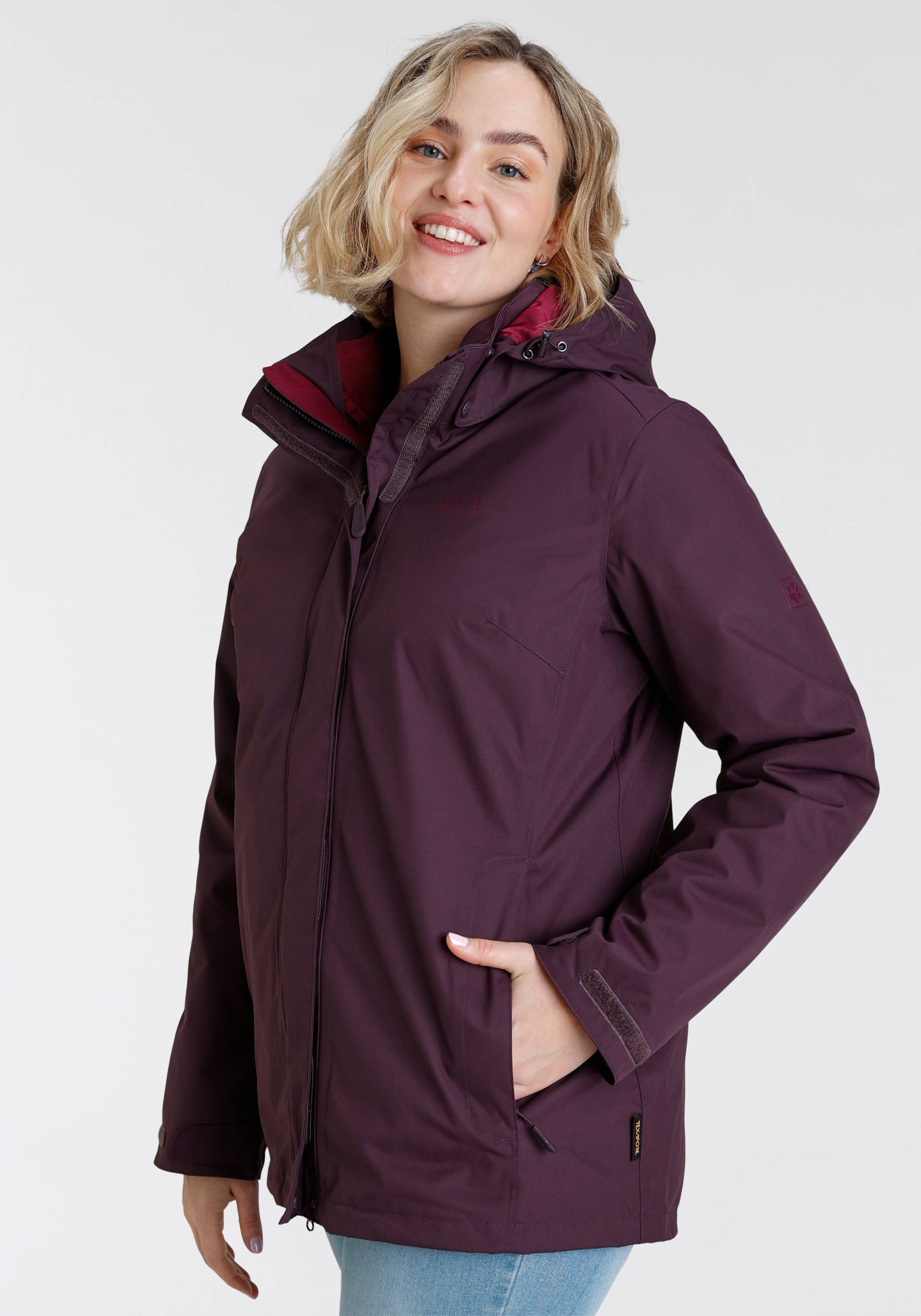 Jack Wolfskin 3-in-1-Funktionsjacke »ROSS ICE JKT«, mit Kapuze von Jack Wolfskin