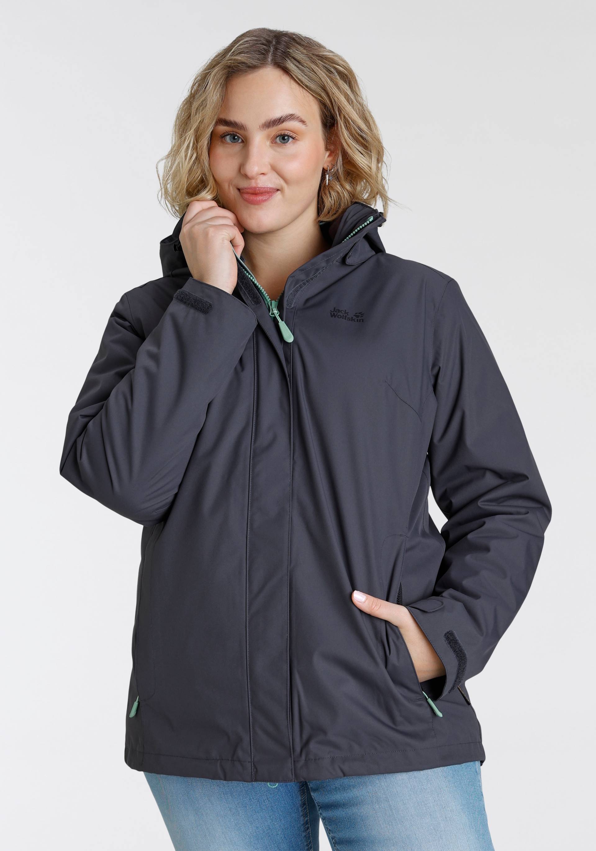 Jack Wolfskin 3-in-1-Funktionsjacke »ROSS ICE JKT«, mit Kapuze von Jack Wolfskin