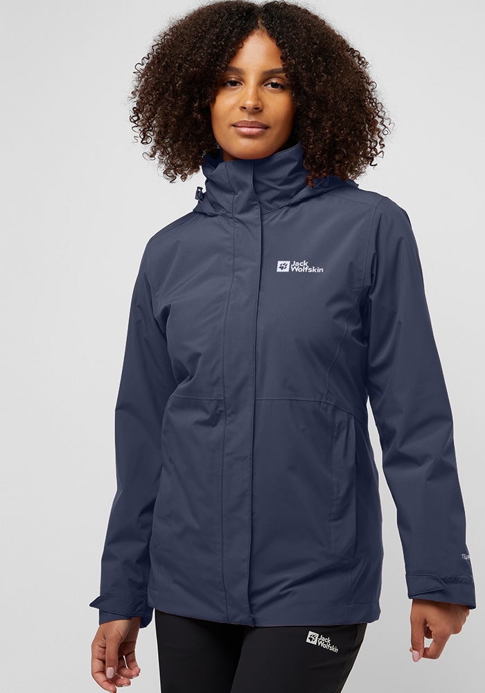 Jack Wolfskin 3-in-1-Funktionsjacke »ROTWAND 3IN1 JKT W«, mit Kapuze von Jack Wolfskin