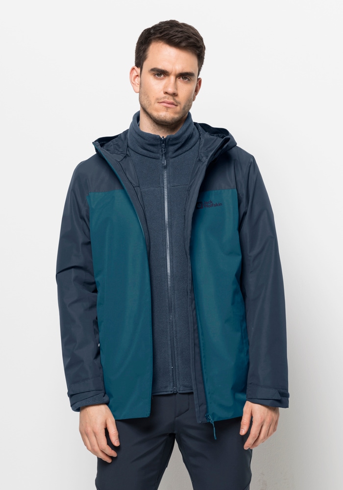 Jack Wolfskin 3-in-1-Funktionsjacke »TAUBENBERG 3IN1 JKT M«, mit Kapuze von Jack Wolfskin