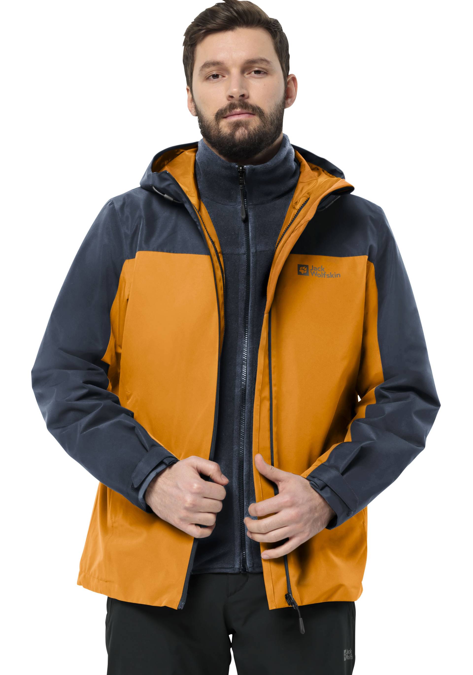 Jack Wolfskin 3-in-1-Funktionsjacke »TAUBENBERG 3IN1 JKT M«, mit Kapuze, mit wasserabweisenden Reissverschlüssen von Jack Wolfskin