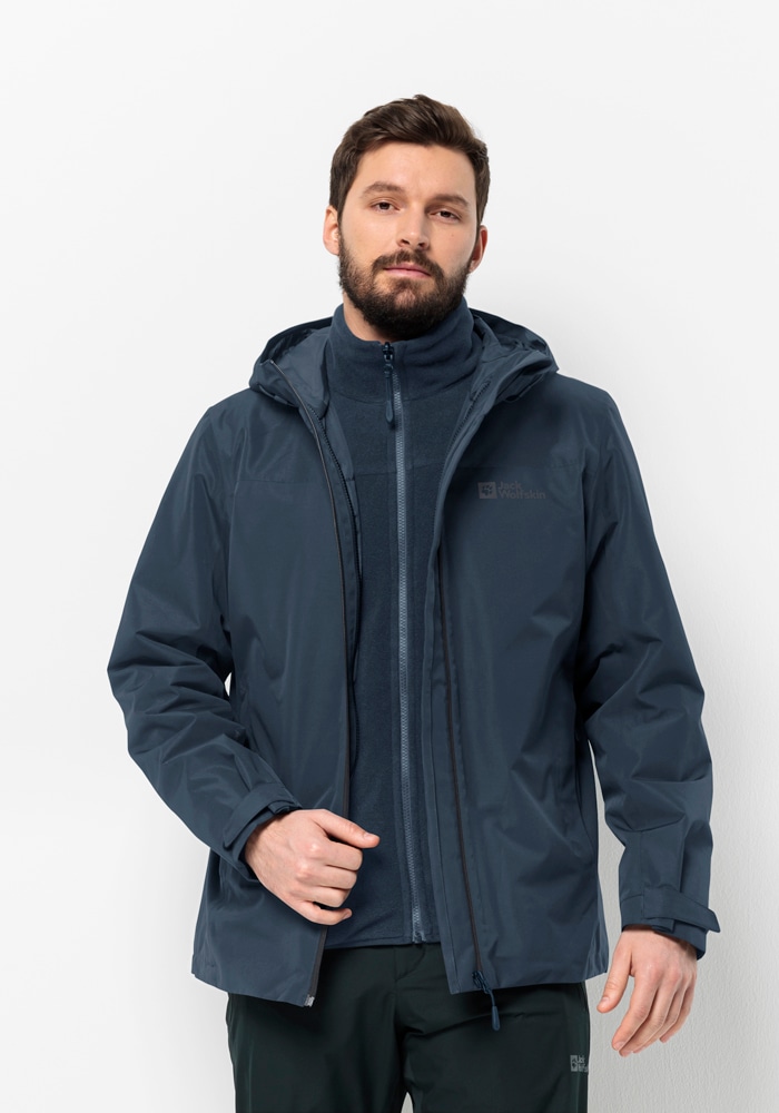 Jack Wolfskin 3-in-1-Funktionsjacke »TAUBENBERG 3IN1 JKT M«, mit Kapuze von Jack Wolfskin