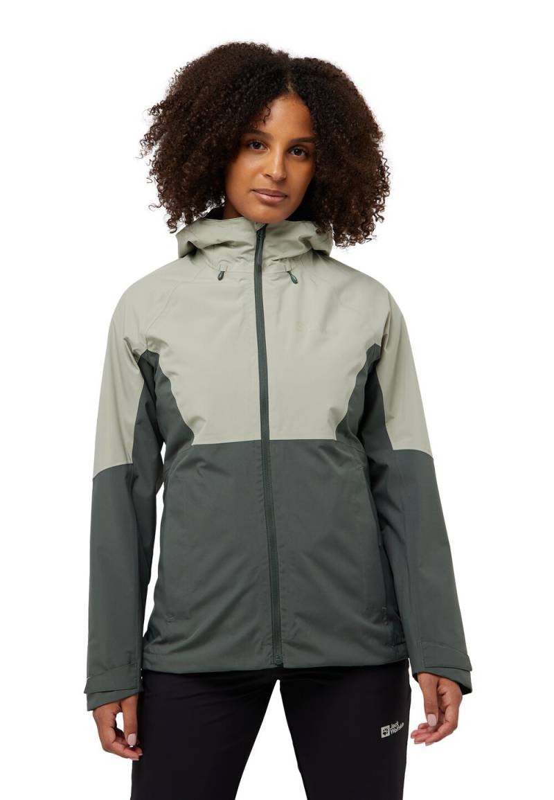 Jack Wolfskin 3 in 1 Jacke Damen Glaabach 3in1 Jacket Women 2XL slate green slate green von Jack Wolfskin