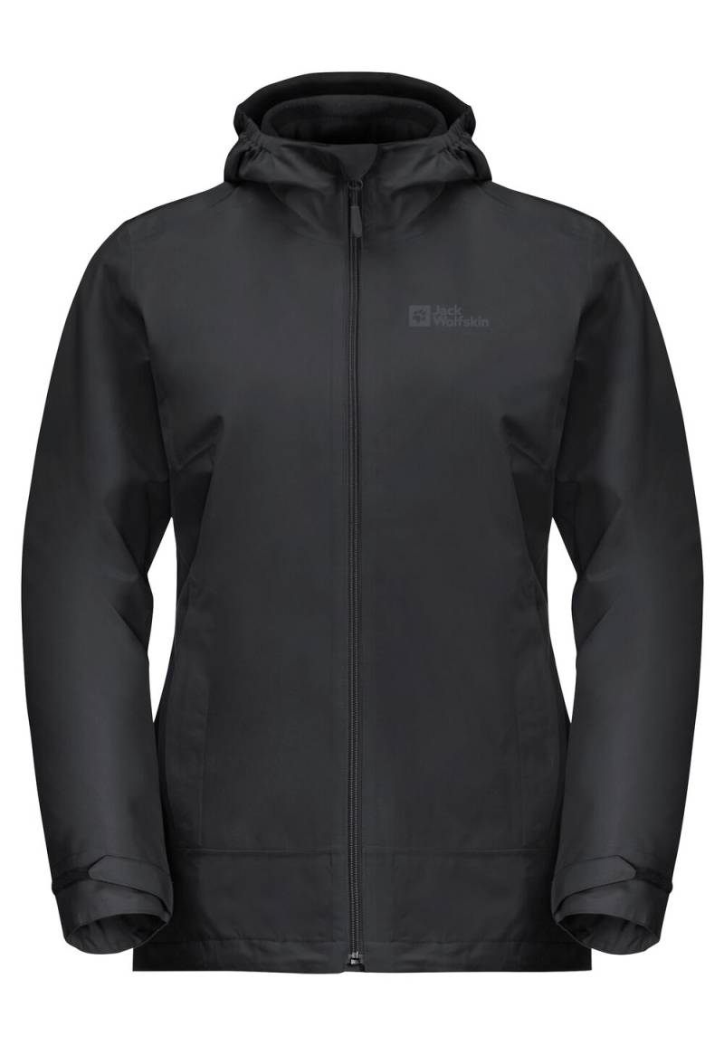 Jack Wolfskin Moonrise 3in1 Jacket Women M black black von Jack Wolfskin