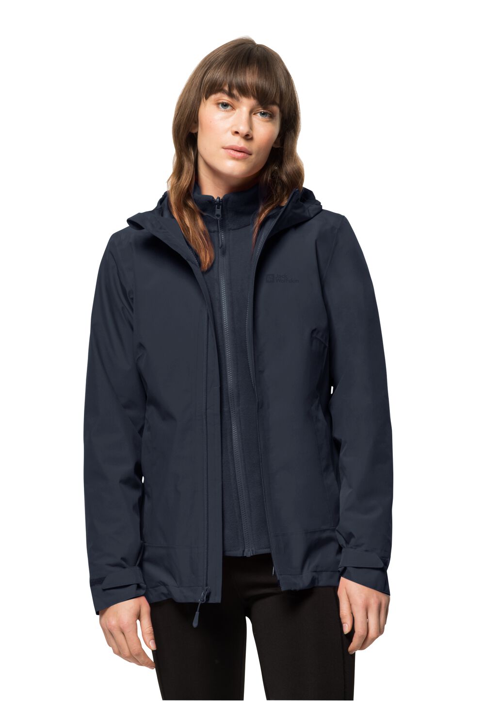 Jack Wolfskin 3 in 1 Jacke Damen Moonrise 3in1 Jacket Women S blau night blue von Jack Wolfskin