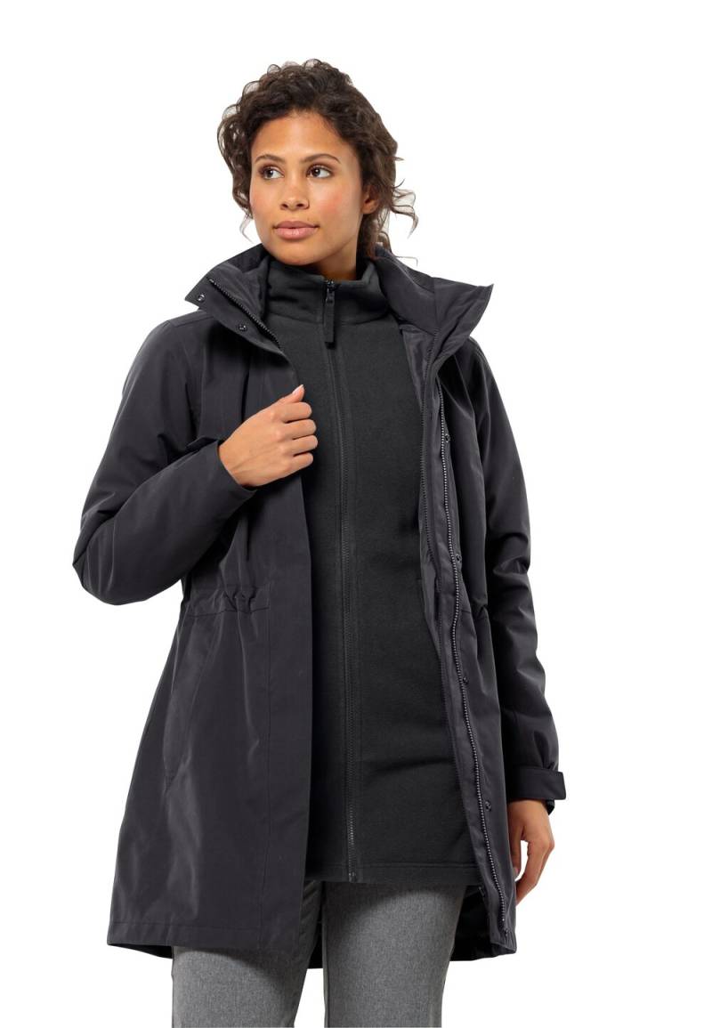 Jack Wolfskin 3 in 1 Jacke Damen Ottawa Coat L schwarz black von Jack Wolfskin