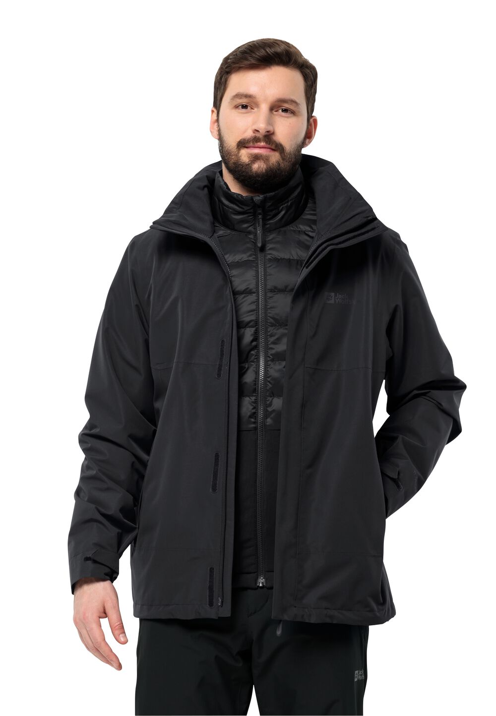 Jack Wolfskin 3 in 1 Jacke Herren Luntal 3in1 Jacket Men 3XL schwarz black von Jack Wolfskin