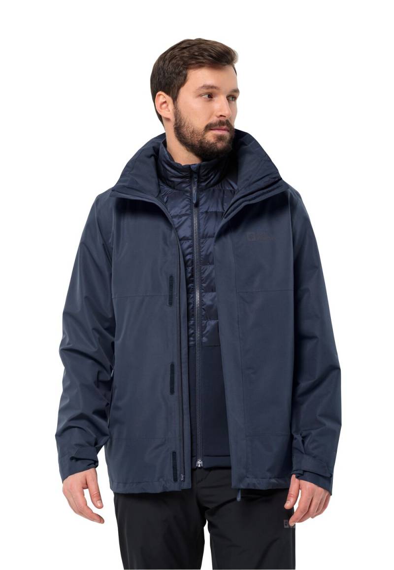 Jack Wolfskin Luntal 3in1 Jacket Men L blau night blue von Jack Wolfskin