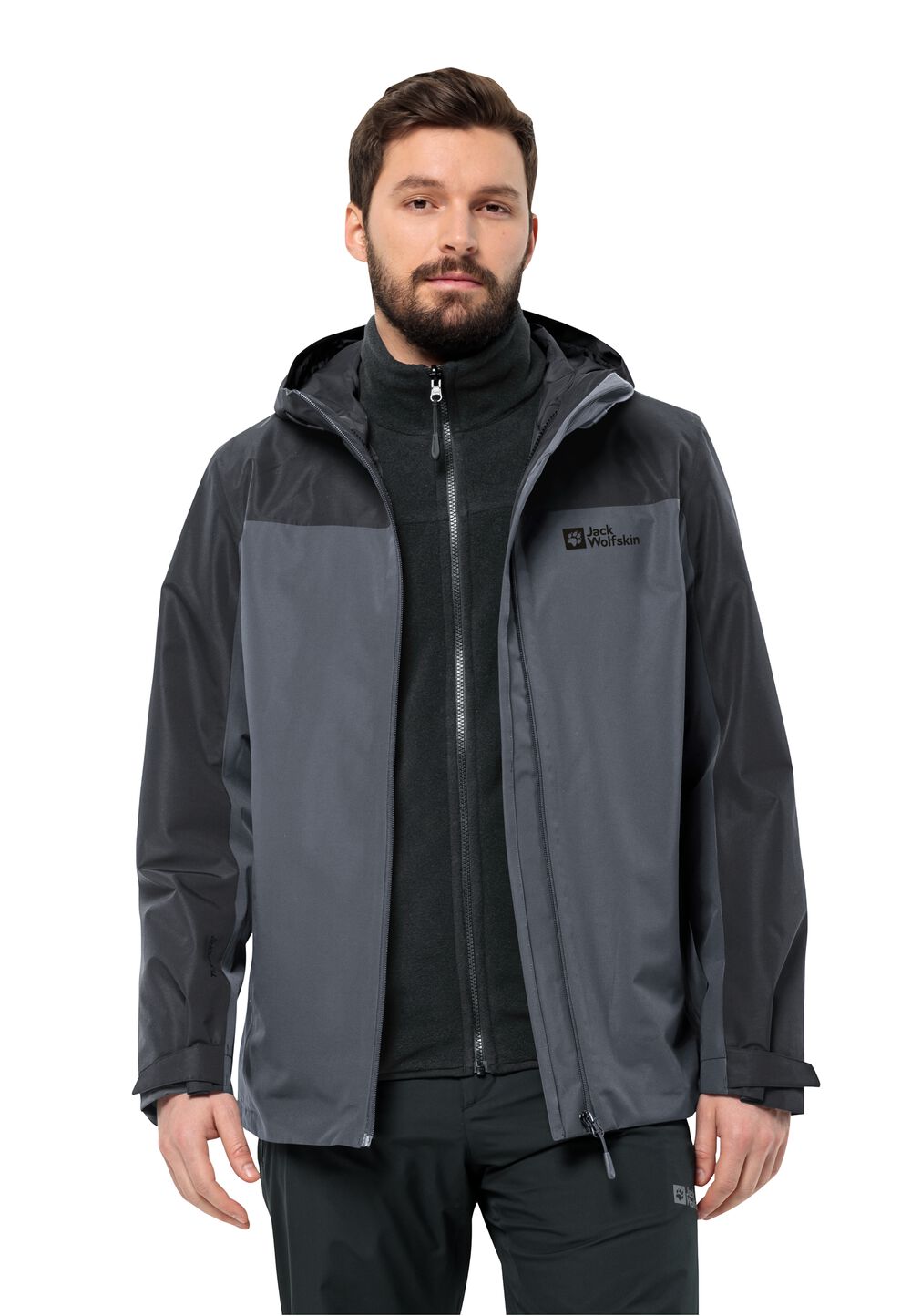 Jack Wolfskin 3 in 1 Jacke Herren Taubenberg 3in1 Jacket Men L phantom Phantom von Jack Wolfskin