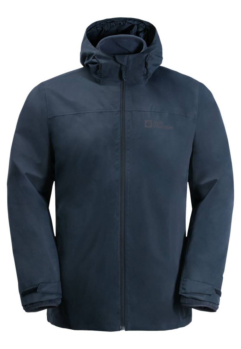 Jack Wolfskin 3 in 1 Jacke Herren Taubenberg 3in1 Jacket Men S blau night blue von Jack Wolfskin