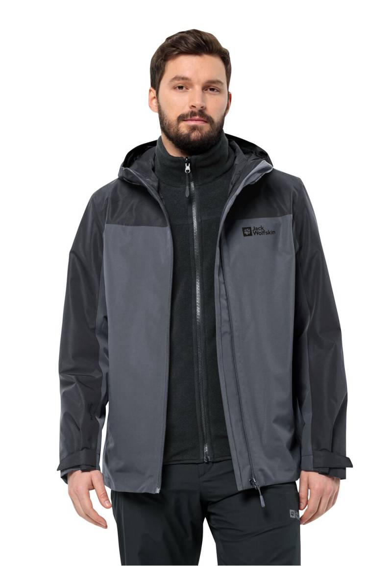 Jack Wolfskin 3 in 1 Jacke Herren Taubenberg 3in1 Jacket Men S phantom Phantom von Jack Wolfskin