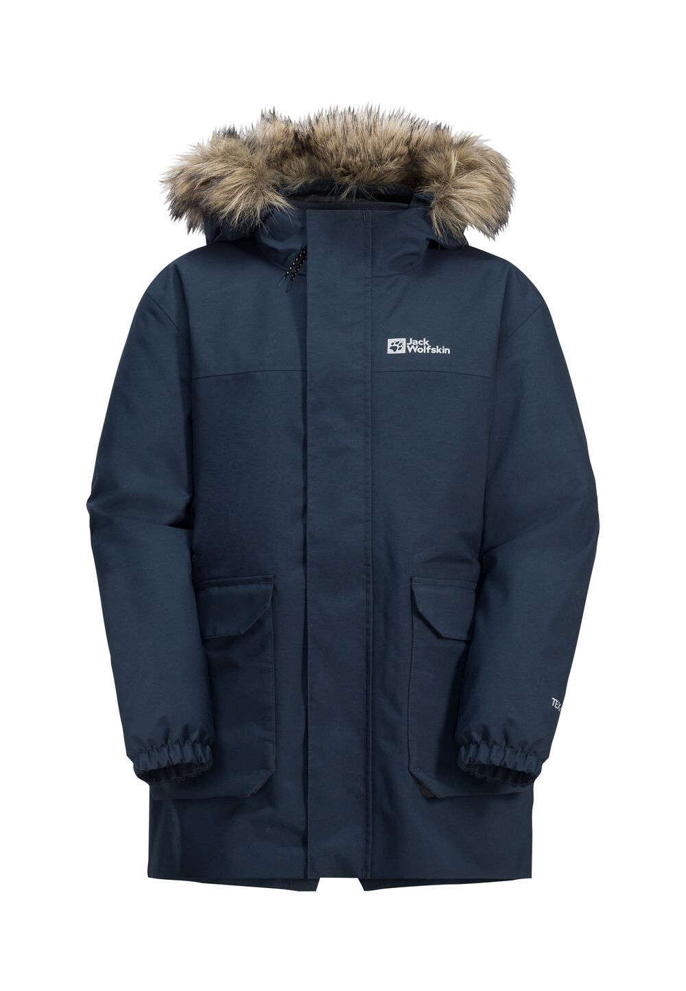 Jack Wolfskin 3 in 1 Jacke Kinder Cosy Bear 3in1 Parka Kids 104 blau night blue von Jack Wolfskin