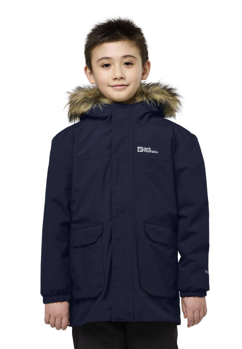 Jack Wolfskin 3 in 1 Jacke Kinder Cosy Bear 3in1 Parka Kids 104 blau night blue von Jack Wolfskin