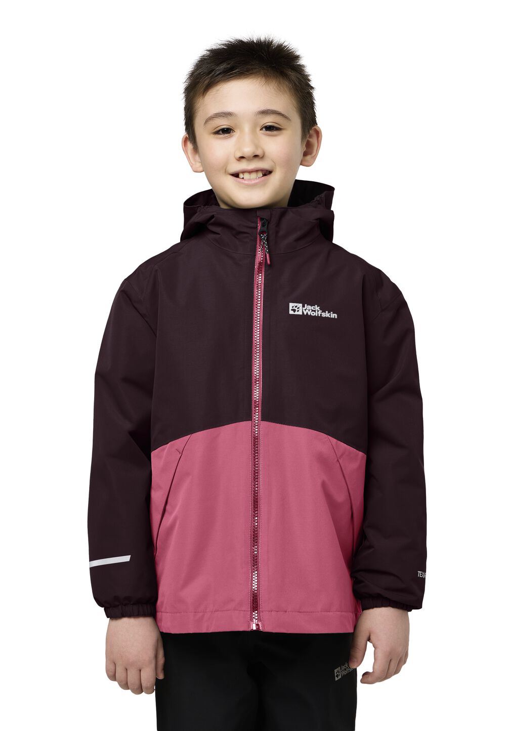 Jack Wolfskin 3 in 1 Jacke Kinder Iceland 3in1 Jacket Kids 104 boysenberry/pink boysenberry/pink von Jack Wolfskin