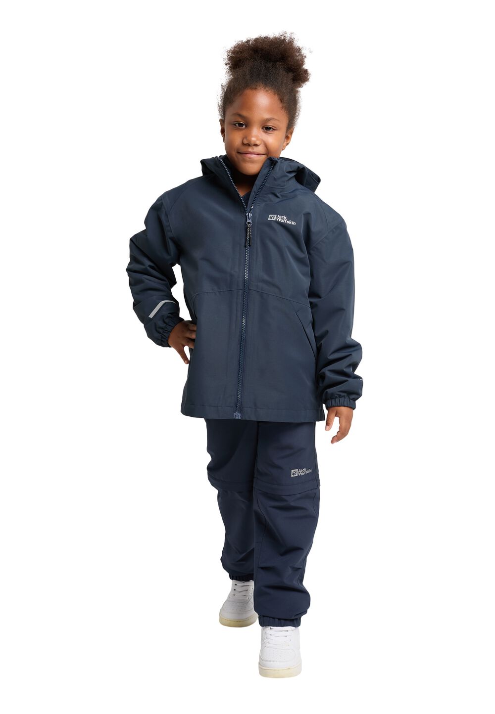 Jack Wolfskin 3 in 1 Jacke Kinder Iceland 3in1 Jacket Kids 116 blau night blue von Jack Wolfskin