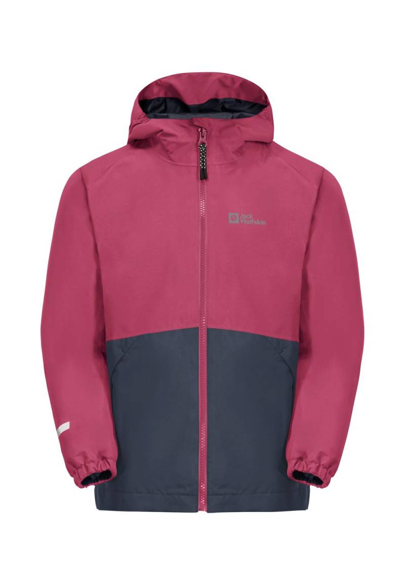 Jack Wolfskin 3 in 1 Jacke Kinder Iceland 3in1 Jacket Kids 140 dark fuchsia dark fuchsia von Jack Wolfskin