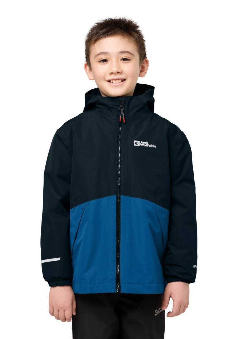 Jack Wolfskin 3 in 1 Jacke Kinder Iceland 3in1 Jacket Kids 176 crisp cobalt crisp cobalt von Jack Wolfskin