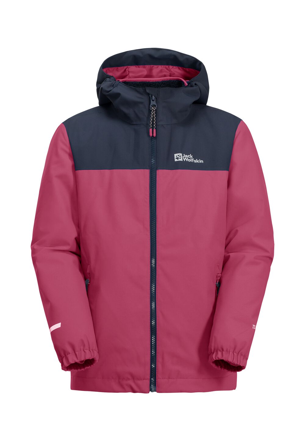 Jack Wolfskin 3 in 1 Jacke Kinder Snowcurl 3in1 Jacket Kids 104 dark fuchsia dark fuchsia von Jack Wolfskin