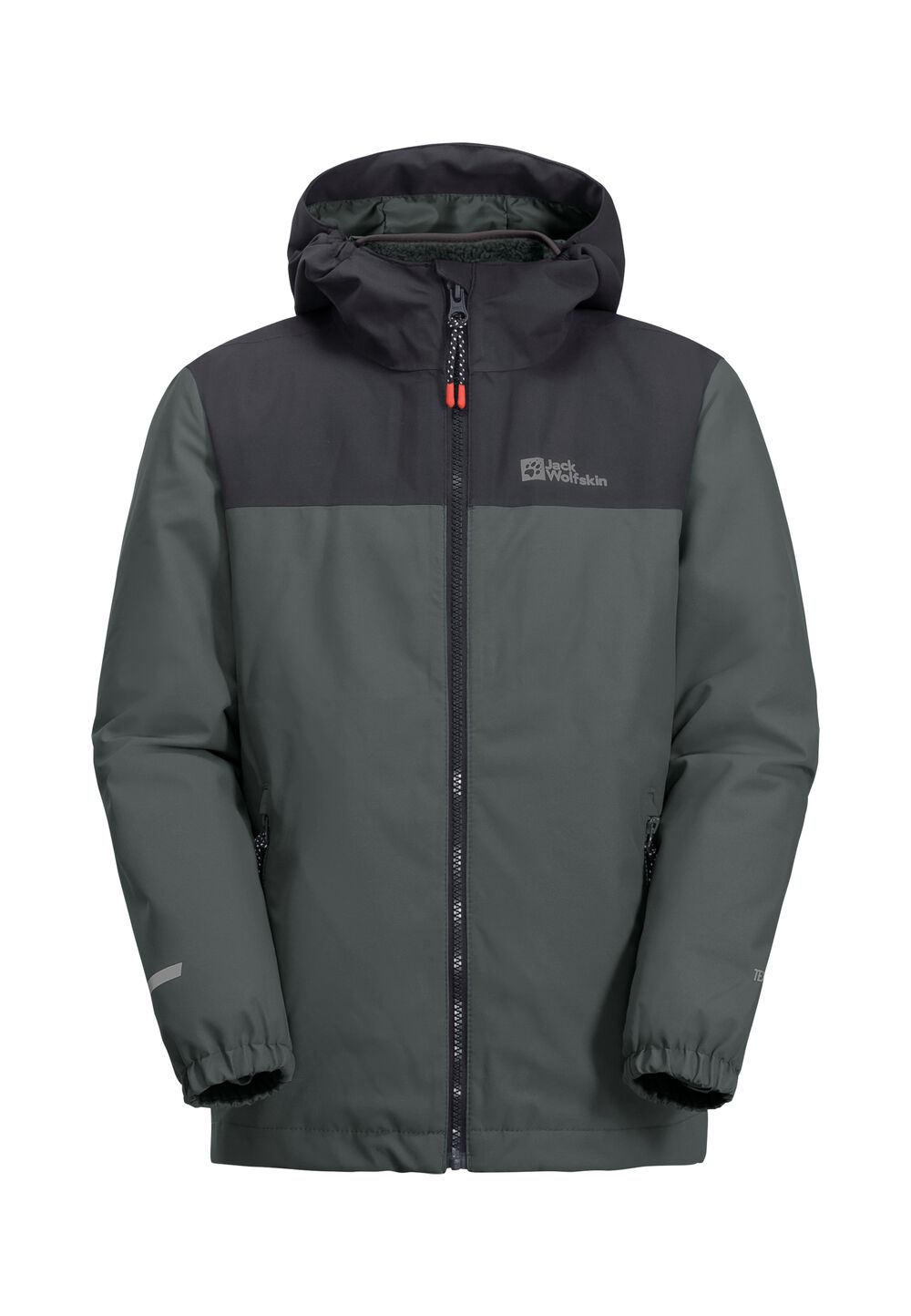 Jack Wolfskin 3 in 1 Jacke Kinder Snowcurl 3in1 Jacket Kids 104 grau slate green von Jack Wolfskin