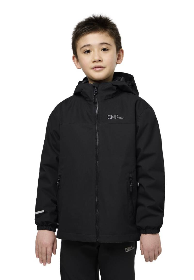 Jack Wolfskin 3 in 1 Jacke Kinder Snowcurl 3in1 Jacket Kids 104 black black von Jack Wolfskin