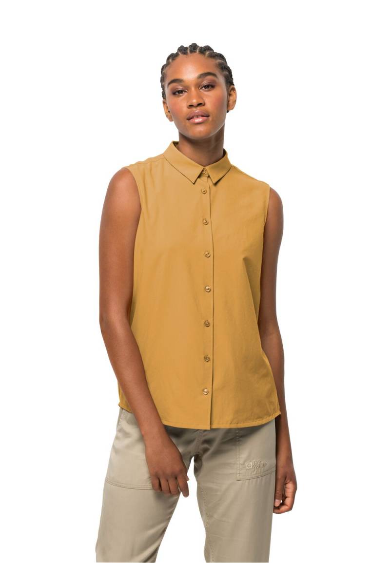 Jack Wolfskin Ärmellose Wanderbluse Damen Sonora Sleeveless Shirt Women S honey yellow honey yellow von Jack Wolfskin