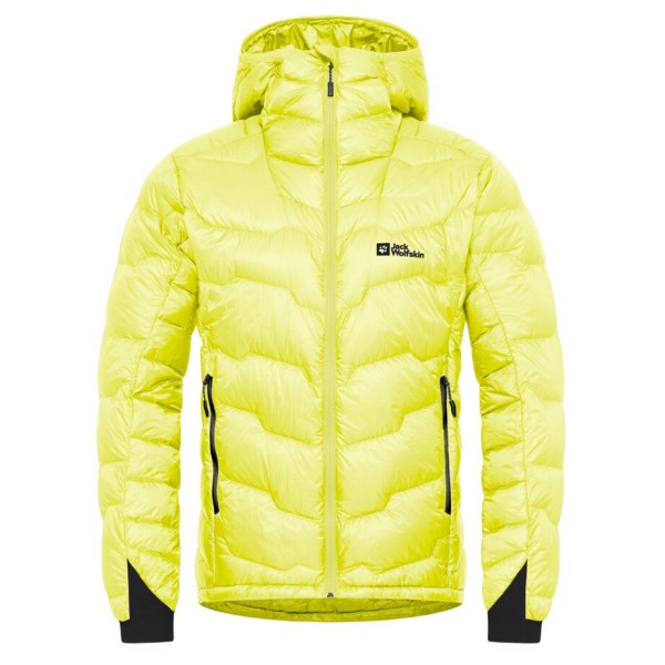 Jack Wolfskin - Alpspitze Down Hoody - Daunenjacke Gr L;M;S;XL gelb;grau von Jack Wolfskin