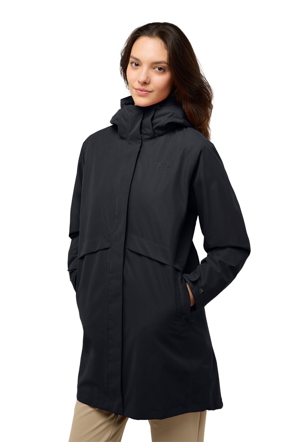 Jack Wolfskin Baylight 3in1 Coat Women 2XL black black von Jack Wolfskin