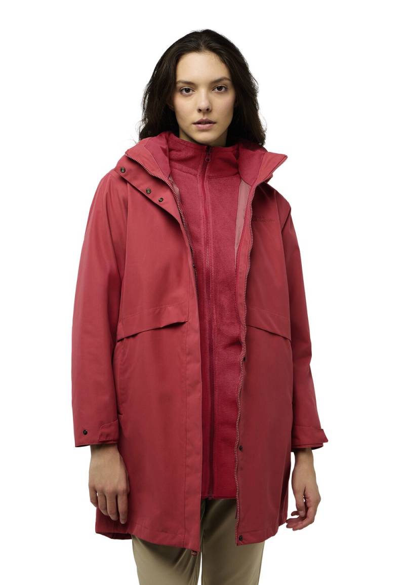 Jack Wolfskin Baylight 3in1 Coat Women 2XL red coral red coral von Jack Wolfskin