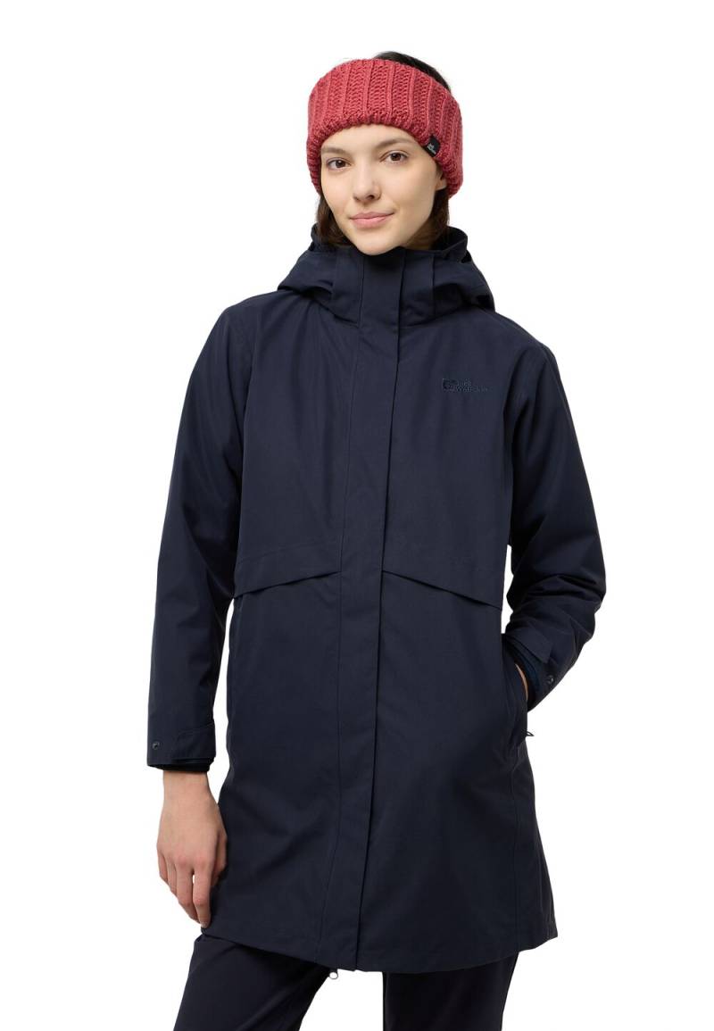 Jack Wolfskin Baylight 3in1 Coat Women M dark navy dark navy von Jack Wolfskin