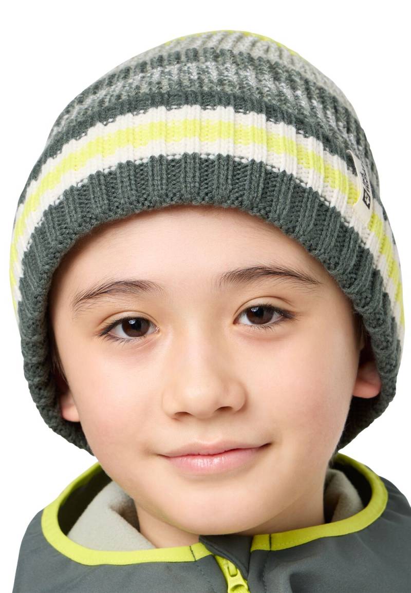 Jack Wolfskin Beanie Mütze Kinder Night Hiker Beanie Kids M slate green slate green von Jack Wolfskin