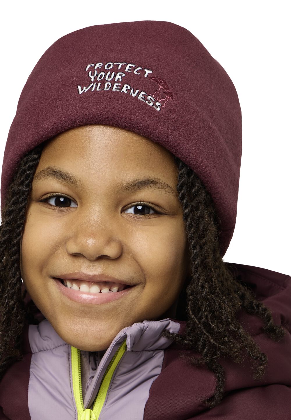 Jack Wolfskin Beanie Mütze Kinder Wilderness Beanie Kids M boysenberry boysenberry von Jack Wolfskin