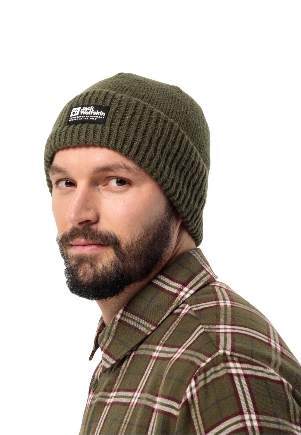 Jack Wolfskin Beanie Mütze Playn Logo Beanie L island moss island moss von Jack Wolfskin