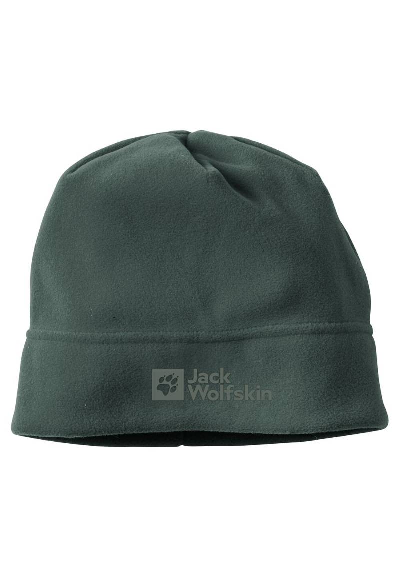 Jack Wolfskin Beanie Mütze Real Stuff Beanie One Size black olive black olive von Jack Wolfskin