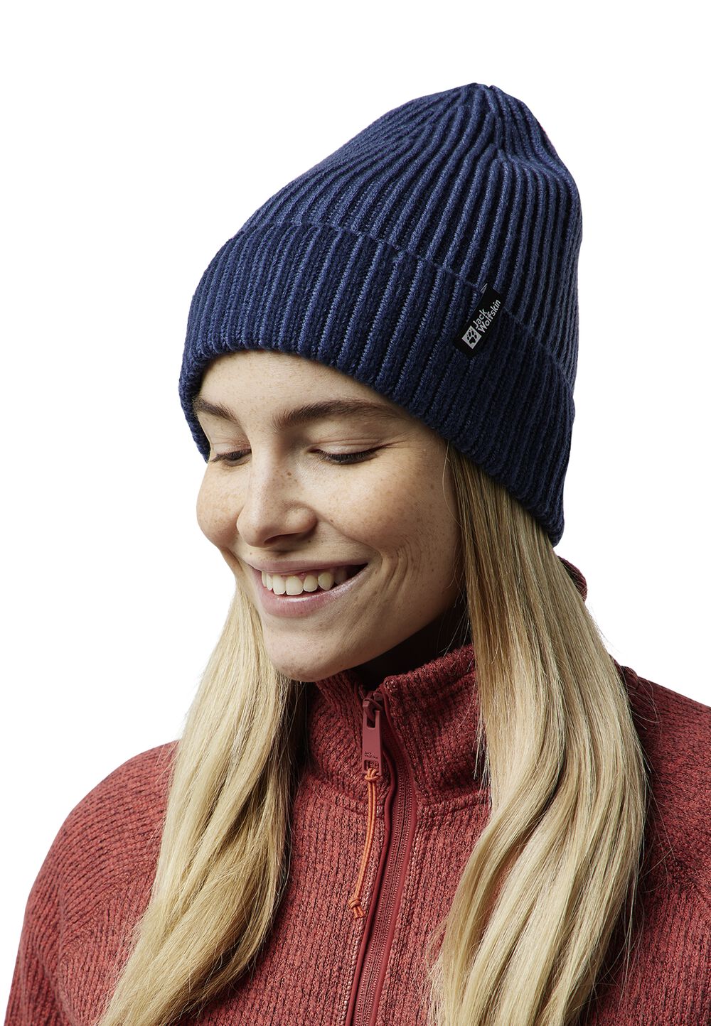 Jack Wolfskin Beanie Mütze Vybrant Beanie L midnight sky midnight sky von Jack Wolfskin