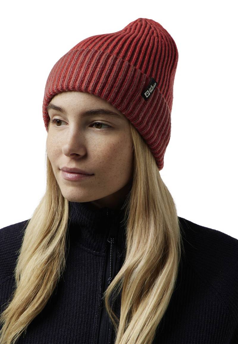 Jack Wolfskin Beanie Mütze Vybrant Beanie L mineral red mineral red von Jack Wolfskin