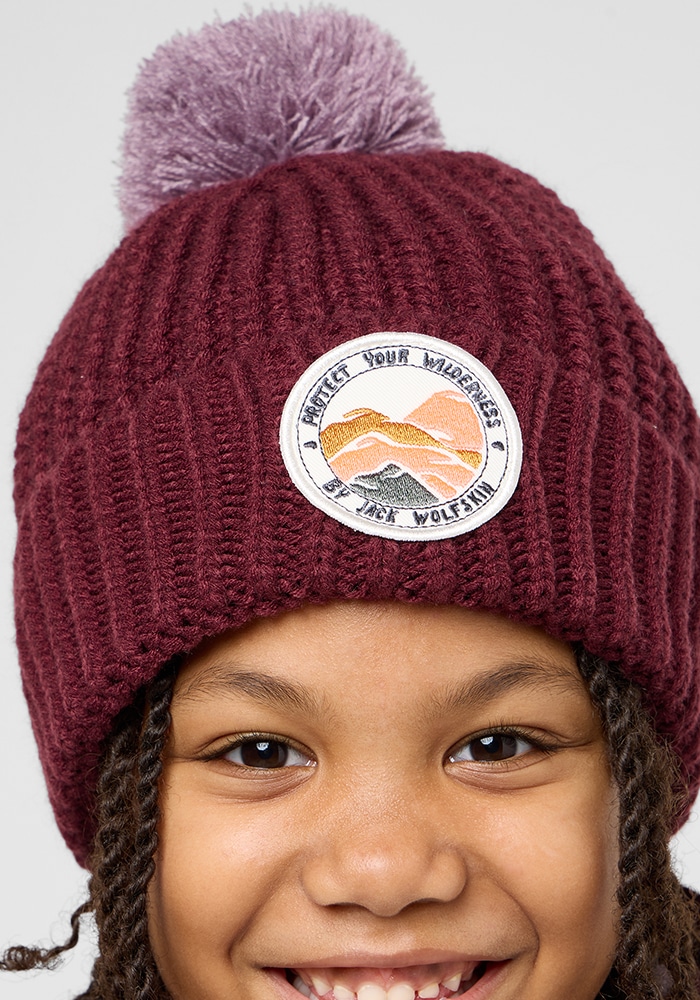 Jack Wolfskin Bommelmütze »POMPOM BADGE BEANIE K« von Jack Wolfskin