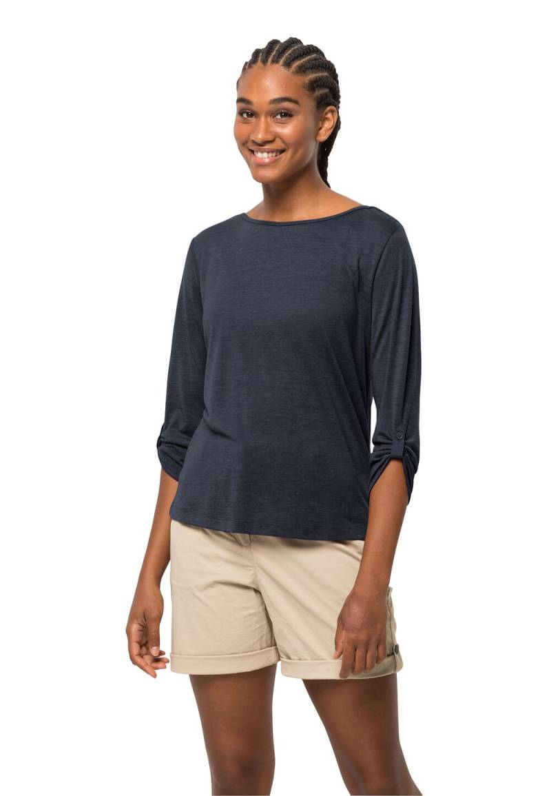 Jack Wolfskin Damen T-shirt Coral Coast 3/4 T-Shirt Women S blau night blue von Jack Wolfskin