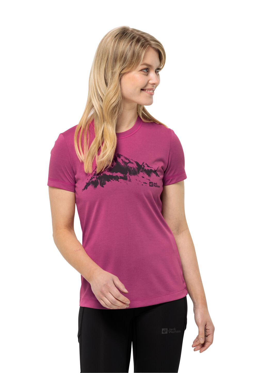 Jack Wolfskin Damen T-shirt Hiking S/S T-Shirt Women L new magenta new magenta von Jack Wolfskin