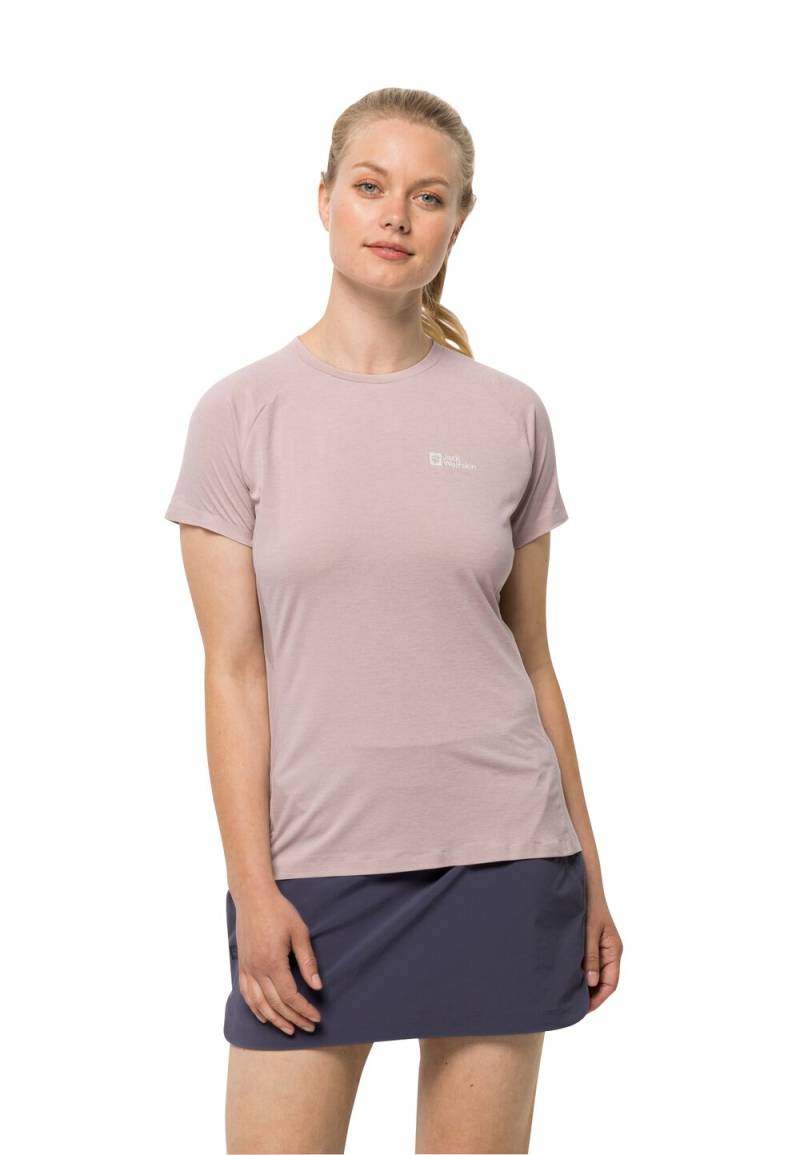 Jack Wolfskin Damen T-shirt Prelight Pro T-Shirt Women XL rose smoke rose smoke von Jack Wolfskin